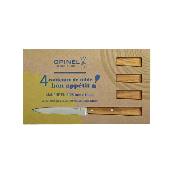 Opinel Bon Appétit N 125 Steak knife Wood - Set of 4