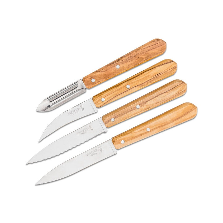 Opinel Olive 4 Essentials knives Box Set