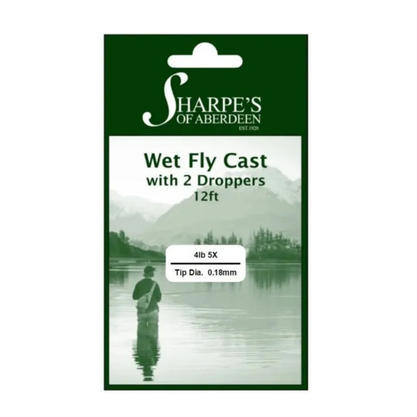 Sharpes Monofilament Wet Casts 2 Droppers