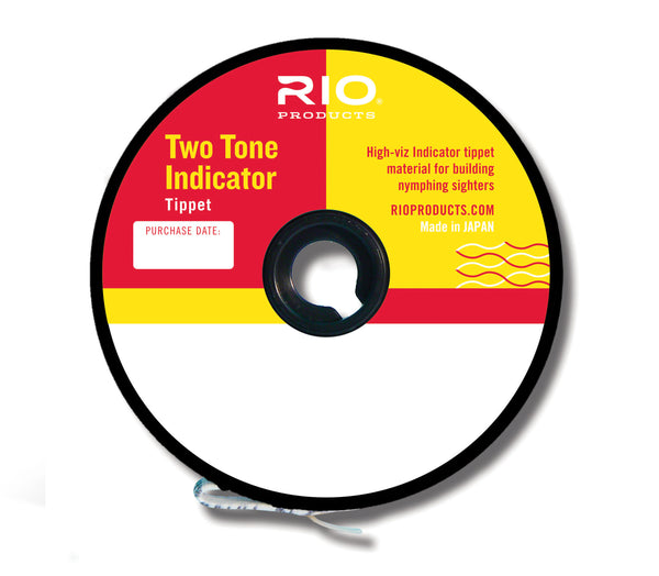 Rio 2-Tone Indicator Tippet 30yd - Flue Pink & Flue Chartreuse