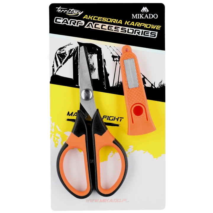 Mikado Scissors For Braid Line With Sharpener