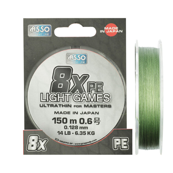 Asso Light Game 8X PE Briaded Line - 150M