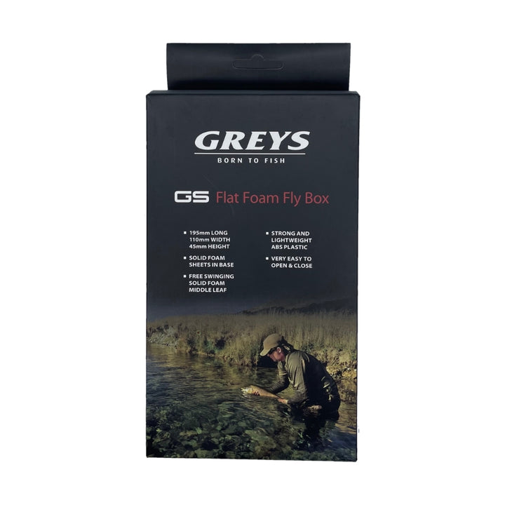 Greys GS Flat Foam Fly Box - Black