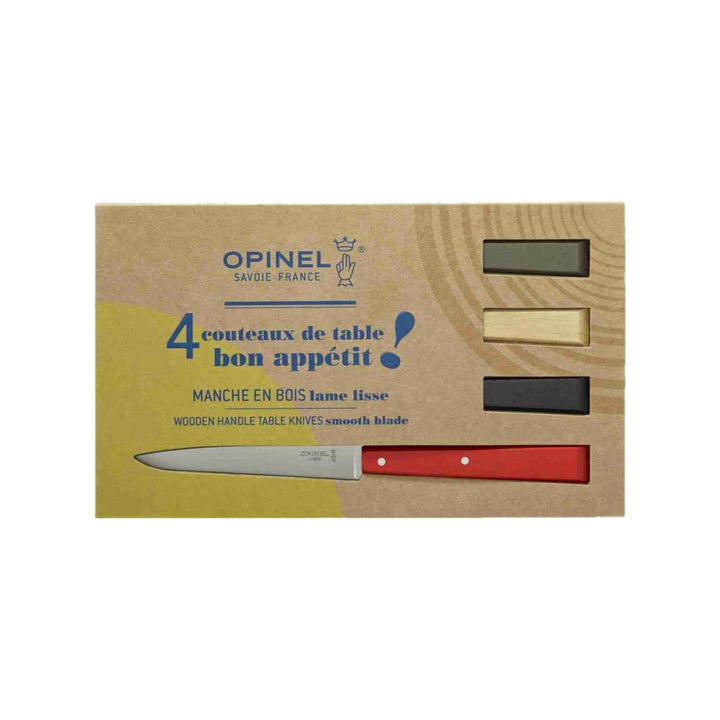 Opinel Bon Appétit N 125 Steak knife Wood - Set of 4