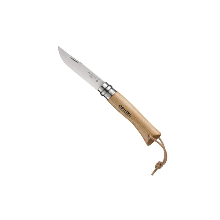 Opinel No.07 Stainless Steel Pocket Knife with Lanyard