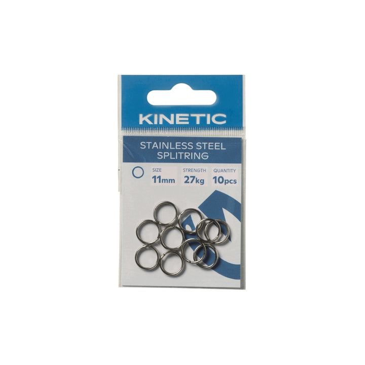 Kinetic Stainless Steel Split Ring - 10 Pcs